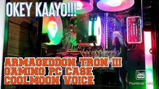 ARMAGEDDON TRON III GAMING PC CASE WITH COOLMOON VOICE CONTROL LIGHT
