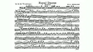 Royal Decree March by ENGLISH - 1st and 2nd Trombone