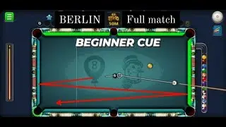8 ball pool berlin full match | beginner cue skills | not cheat !