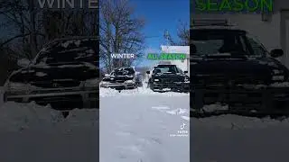 Opony zimowe vs. Opony wielosezonowe. #opony #tires #test #allseasons #snow #winter #automobile