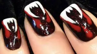 Vampire Dracula Nails for Halloween
