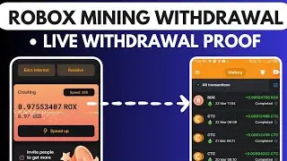 Rox Mining App Withdrawal Proof /|| New Mining App || Passive Income Crypto Mining