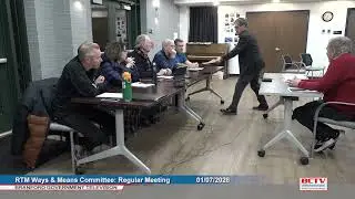 RTM Ways & Means Committee 01/07/2026