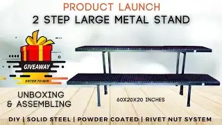 2 step garden stand | DIY | RIVET NUT SYSTEM | POWER COATED | GIVEAWAY CONTEST | GUNA GARDEN IDEAS