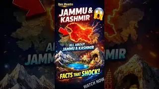 Jammu and Kashmir Geography Upsc🔥 | Mountain Ranges😱 | Upsc 2026 #jammuandkashmir #facts #shorts