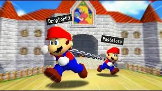 Super Mario 64 pero estamos encadenados con @Pastelosoo