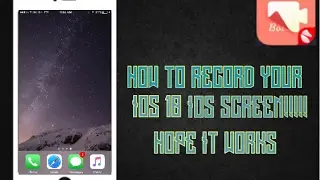 How to record your ios 10 screen (NO PC/JB)