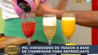 Tragos con champagne para comenzar con gran frescura!!!