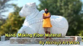 Making Nandi Sculpture | Fiber casting sculpture | Fiberglass Resin Casting