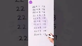 #shorts #ytshorts #multiplicationtable|22 times table | Learn 22 table | 22 multiplication table