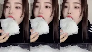 ASMR MUKBANG ICE EATING SOUNDS FROM THE FROZEN WATER