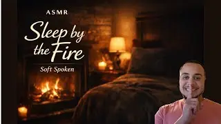 ASMR Soft Spoken Cozy Whispers 🔥 Fire Crackling Sounds for Deep Sleep #asmr