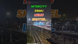 How trains run fast at night?#train #railway #shorts