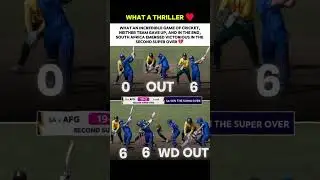 What A Thriller Game 🫡👀🔥#shortsfeed #cricketnews #t20worldcup