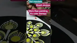 brush strokes mandala color therapy. #colortherapy #mandalahealing #mandalaart #brushmandala #art