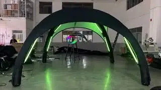 Milin 360 inflatable dome tent with overhead spinner for video photobooth