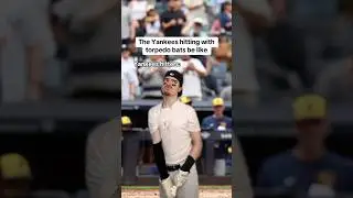 The Yankees hitting with torpedo bats be like😂⚾️