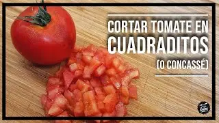 💡 Cortar tomates en CUADRADITOS 🍅 (BRUNOISE o CONCASSÉ)