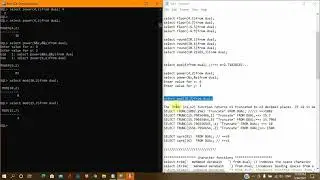 SQL functions || numeric functions and character functions