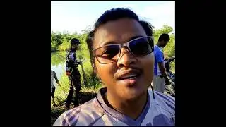 Khmer Traditional Fishing at rural side