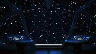 Ethereal Space Ambience | Starship Sounds with Brown Noise for Deep Relaxation