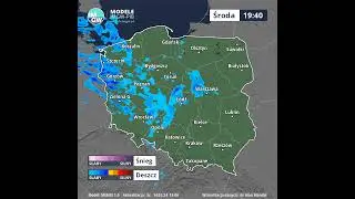 Prognoza opadu na 8 godzin (Model MERGE) Środa 14 Luty 2024 #prognoza #pogoda #winter #shorts