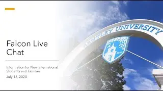 Falcon Live Chat | New International Students and Families Fall 2020