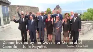 President Kagame in Canada for G7 Summit | Quebec, 8 June 2018
