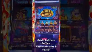 First time playing new Gold Jackpots Buffalo #slot #casino #dragon #dragonball #jackpot #bigwin #win