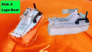 How To Sink A Lego Boat With Foam VS Styrofoam