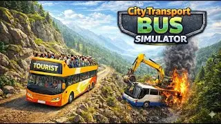 🚍 Double Decker Bus Accident on Hills 😱 | City Transport Bus Simulator Gameplay