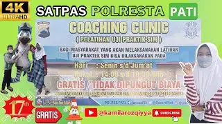 Coaching Clinic Gratis!!!SATPAS Polresta Pati Latihan Uji Praktik SIM A & Sim C #pati #polrestapati