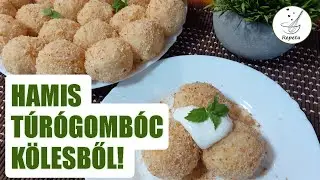 Hamis túrógombóc kölesből 🌾 tejallergiásoknak és vegánoknak is