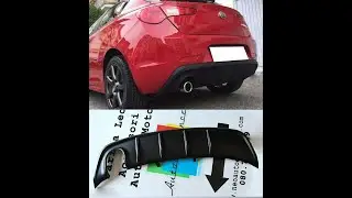 INSTALLAZIONE DAM DIFFUSORE SOTTO PARAURTI ALFA ROMEO GIULIETTA DIFFUSER INSTALLATION