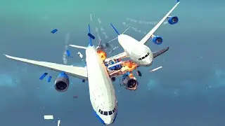 Survivable Midair Collisions, Helicopter Shootdowns & Smooth Landings #13 | Besiege
