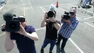 Southend airport film crew from #bbcnews #itvnews #skynews #drone #dji