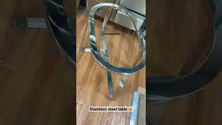 Stainless Steel Luxury table 😍 #table #diningtable #luxurytable #interiordesign #luxuryfurniture