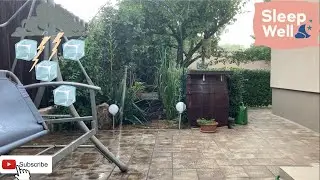 Icestorm / Relaxing sound of rain and thunderstorm / Rare weather phenomenon / Sleep well with me