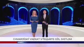Chmaro&scaron;sk&yacute; viadukt v Telg&aacute;rte ožil svetlom 7. 12. 2025 #zsr #vlaky #viaduct