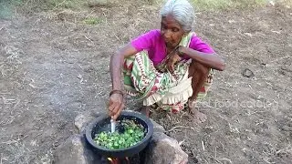 Lady's Finger Fry Recipe by Grandma in Village Style | Street food Catalog | Country Food