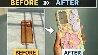 Don't Throw Old Phone Covers! Try This Wall Putty Hack! Diy Phone Cover #diy 