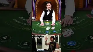 STILL FOR THAT CARD..!! 😳 #blackjack #casino #highlights #streamer