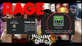 kid spends $100 on mighty omega clan rerolls