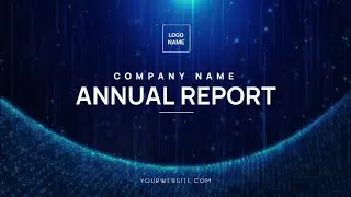 Free Blue Technology Line Business Annual Company Report Video Template (Customizable) - FlexClip