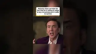 Nicolas Cage is willing to eat insects because of financial problems! 😳 #shorts