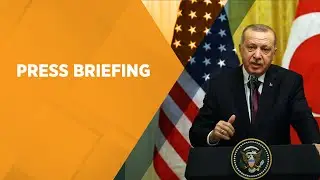 President Erdoğan and US President Donald Trump speak to media after their meeting in WH.