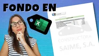 Colocar una imagen de FONDO en EXCEL e imprimirlo.