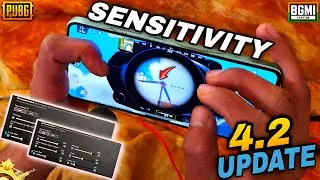 New Update 4.2 Best Settings & Sensitivity to Improve Headshots and Hip-Fire ✅❌ | PUBG MOBILE / BGMI