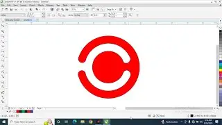C logo design in corel draw. corel draw tutorial