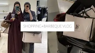 فلوق مشتريات + جلسه شوي VLOG SHOPPING + BARBEQUE